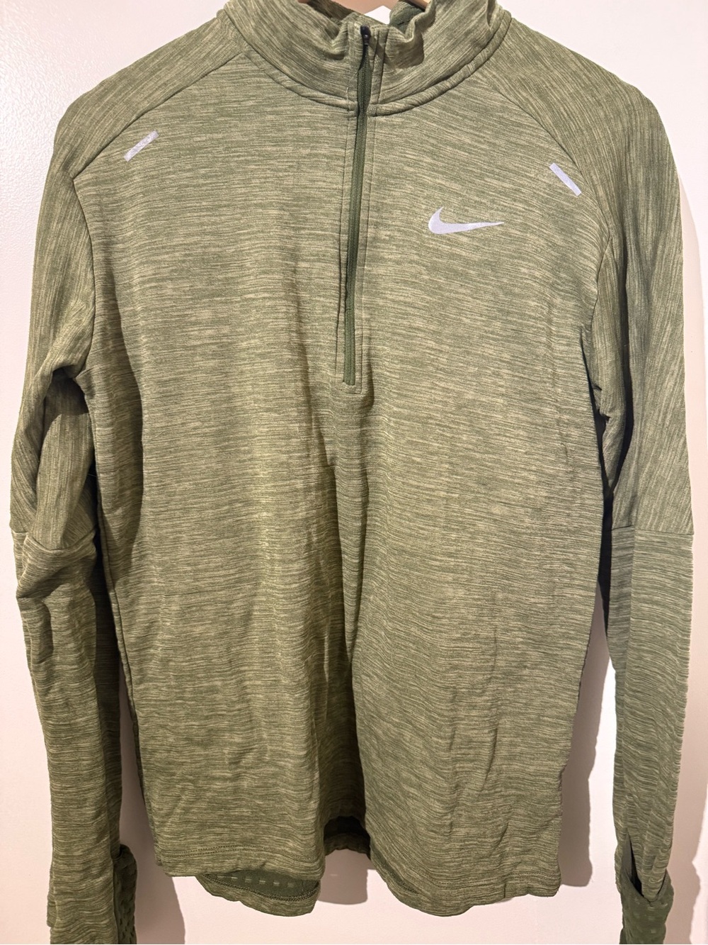 Nike Men’s Olive Performance Half-Zip Pullover Jacket